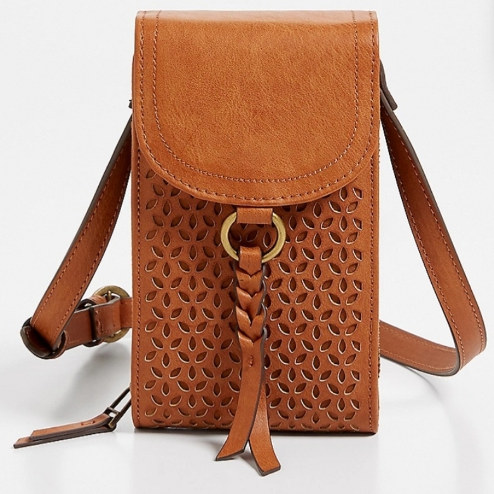 Maurices Tan Crossbody Bag with Braided Detail